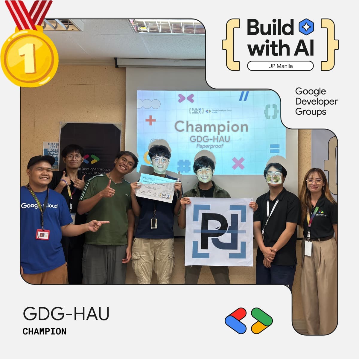 Google UP: Build with AI Hackathon — Champion